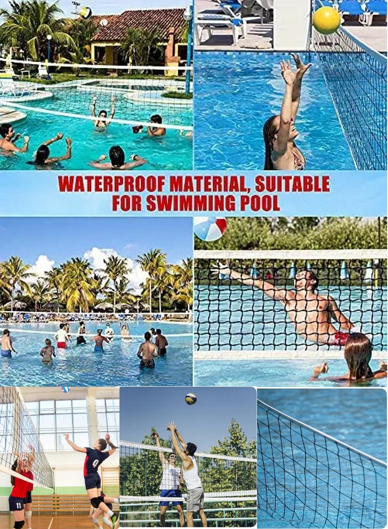 Joerex Foldable Volleyball Net - Badminton Net - Versatile and Portable, Perfect for Backyard, Pool, Schoolyard, Beach, Trips, and Indoor/Outdoor Use, Official Standard Size Volleyball Net Poles Not included - Image 3