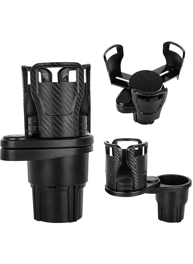 Car Cup Holder with Adjustable Base - Black - Image 1