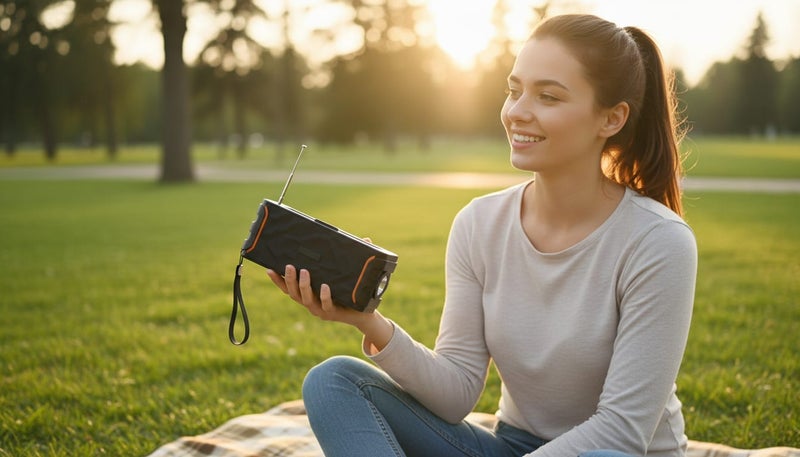 ال بي سبيكر بلوتوث لاسلكي محمول LP-V95 مع حامل للجوال، صوت ستيريو عالي 8 واط وباس قوي، يدعم راديو FM وUSB وذاكرة، بطارية 800mAh، تقنية TWS، مثالي للرحلات والحفلات والمنزل - لون أسود - Image 4