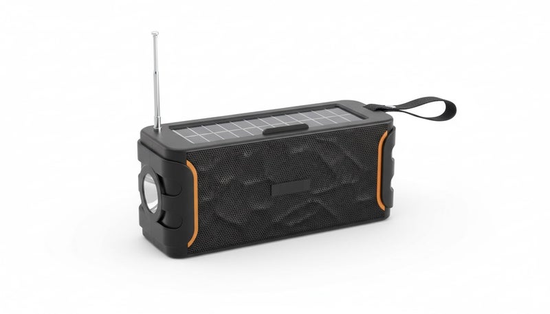 ال بي سبيكر بلوتوث لاسلكي محمول LP-V95 مع حامل للجوال، صوت ستيريو عالي 8 واط وباس قوي، يدعم راديو FM وUSB وذاكرة، بطارية 800mAh، تقنية TWS، مثالي للرحلات والحفلات والمنزل - لون أسود - Image 5