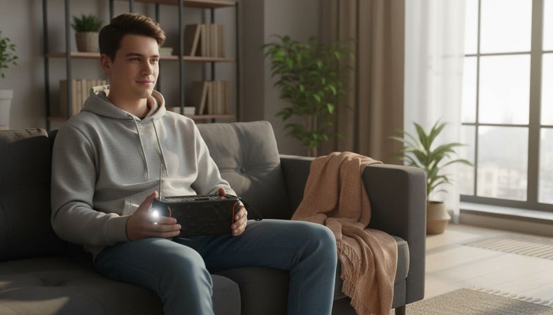 ال بي سبيكر بلوتوث لاسلكي محمول LP-V95 مع حامل للجوال، صوت ستيريو عالي 8 واط وباس قوي، يدعم راديو FM وUSB وذاكرة، بطارية 800mAh، تقنية TWS، مثالي للرحلات والحفلات والمنزل - لون أسود - Image 3