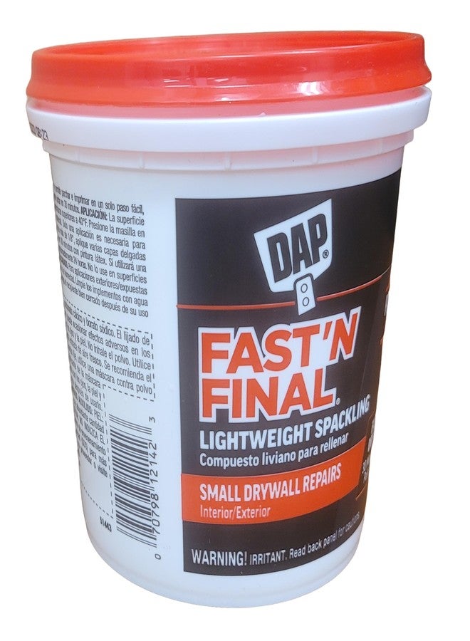 DAP Fast 'N Final Ready to Use White Lightweight Spackling Compound 1 qt. - Image 4