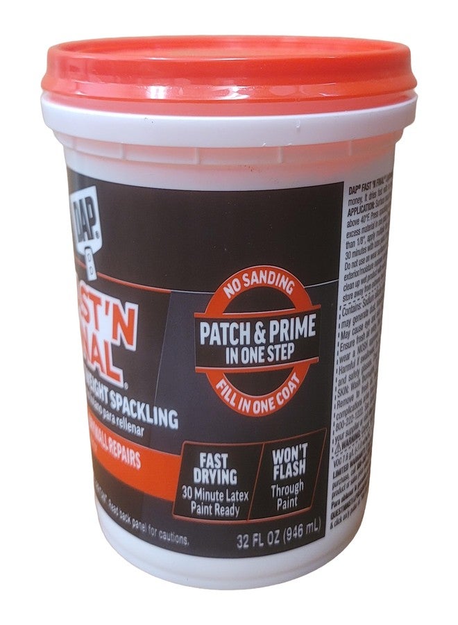 DAP Fast 'N Final Ready to Use White Lightweight Spackling Compound 1 qt. - Image 3