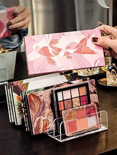 SHARMA PLASTICS Palette Holder Compact Makeup Organizer Cosmetic Bathroom Organizer Made of Clear Acrylic (Small) - Image 2