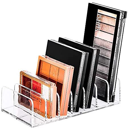 SHARMA PLASTICS Palette Holder Compact Makeup Organizer Cosmetic Bathroom Organizer Made of Clear Acrylic (Small) - Image 1