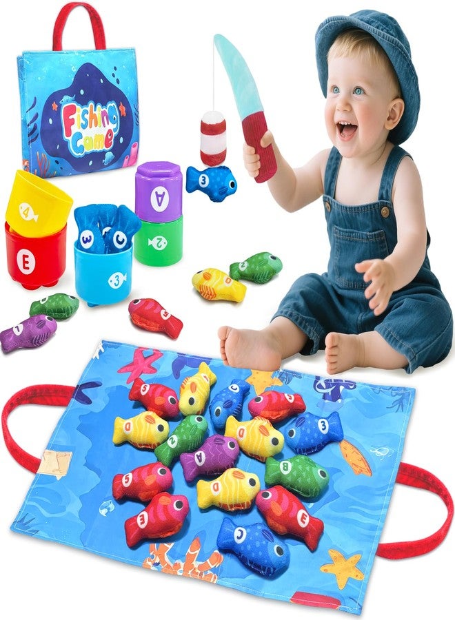Gagule Montessori Toys for 1 Year Old, Toddler Fishing Game with Stacking Cups, Learning Educational Toys for 1 2 Year Old Boy Girl Birthday Gifts, Baby Toy 12-18 Months, Sensory Sorting Toy for Toddlers 1-3 - Image 1