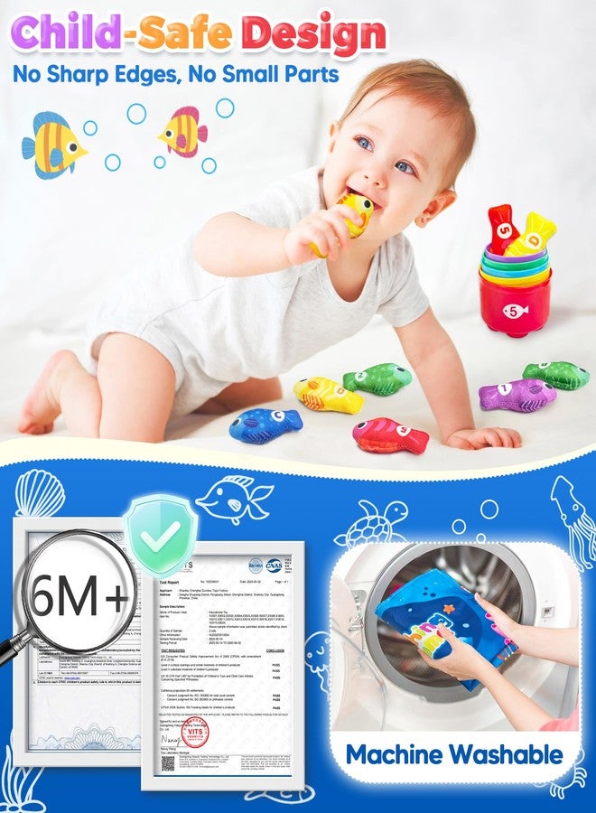 Gagule Montessori Toys for 1 Year Old, Toddler Fishing Game with Stacking Cups, Learning Educational Toys for 1 2 Year Old Boy Girl Birthday Gifts, Baby Toy 12-18 Months, Sensory Sorting Toy for Toddlers 1-3 - Image 4