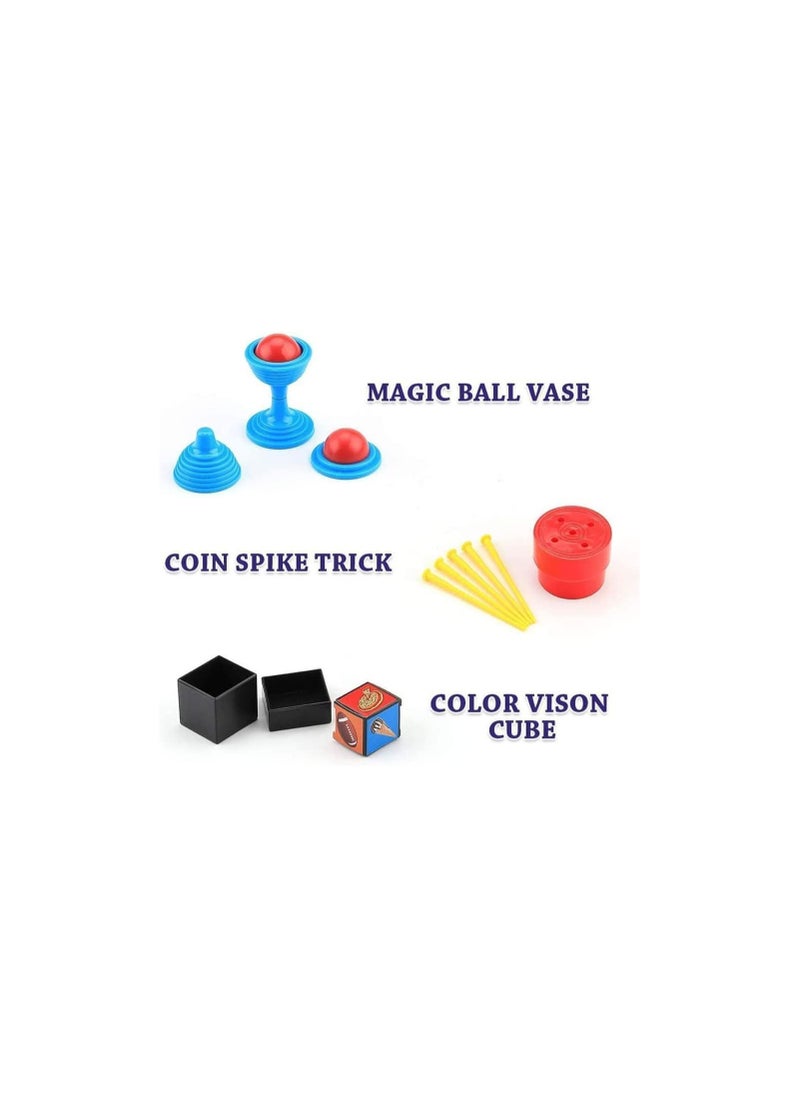 Party with Emma 60+ Magic Tricks for Kids Magician Set with Magic Wand & Hat Instruction Ideal for Beginners and Kids  - Image 3