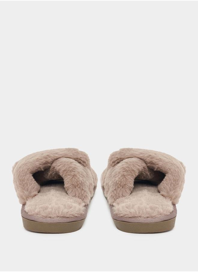 ستايلي نعال غرفة نوم رقيق من Criss Cross Strap  - Image 5