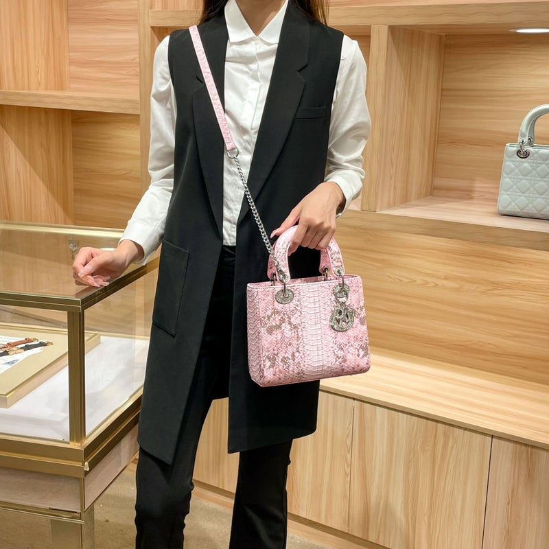 Princess Diana Bag Women'S Snake Pattern Gradient Color Big-Name Fashion Texture High-End Satchel Cross-Body Bag - Image 5