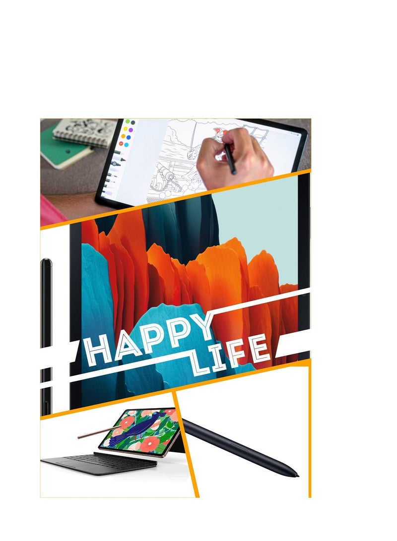 Stylus Pen Replacement for Samsung Galaxy Tab S7 and S7 Plus with Bluetooth, Includes 5 Tips and Clip, Black Color - Image 4