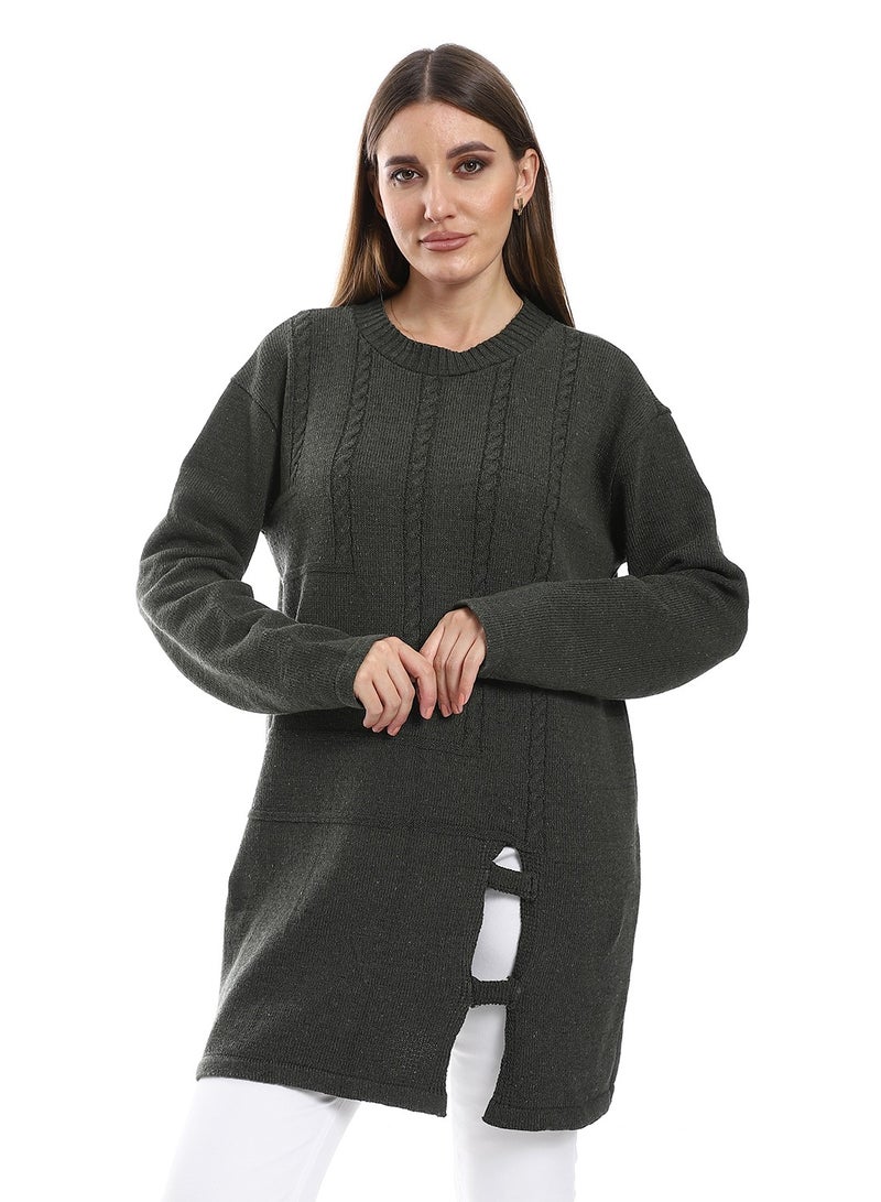 Caesar Women Wool Pullover With Round Neck - Image 1