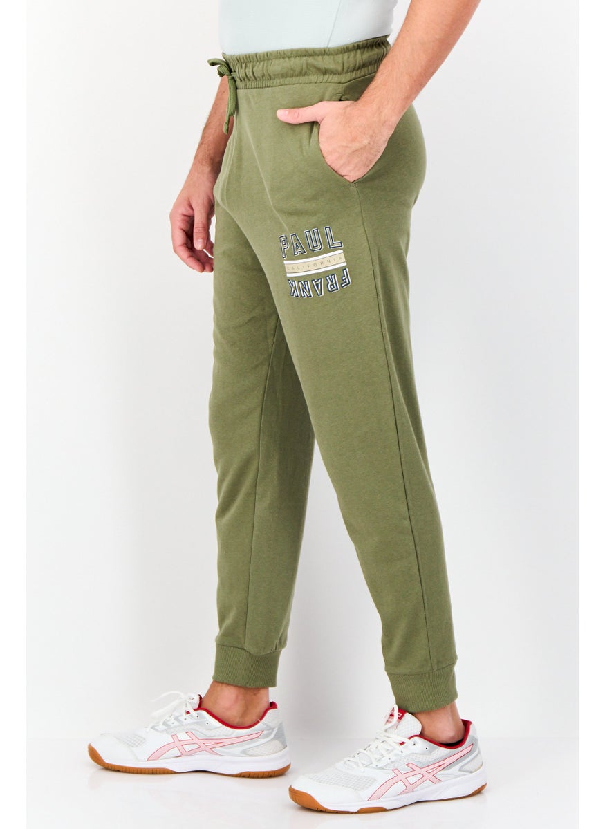 Paul Frank Men Regular Fit Graphic Print Jogger Pants, Olive  - Image 2