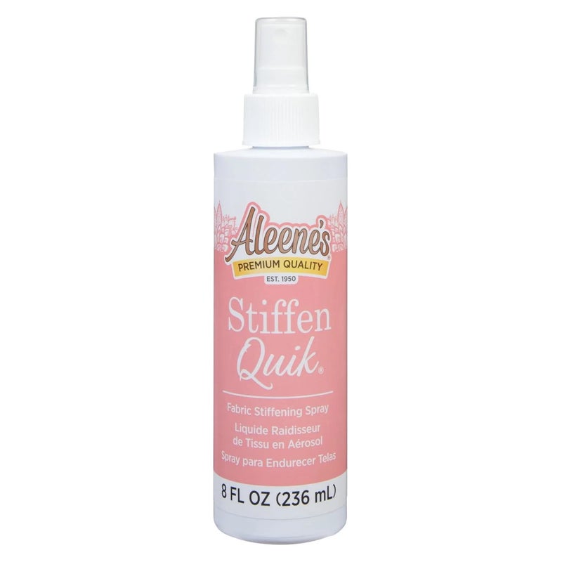 Aleene's 15581 Stiffen-Quick Fabric Stiffening Spray 8oz,Original Version, Packaging may vary - Image 1