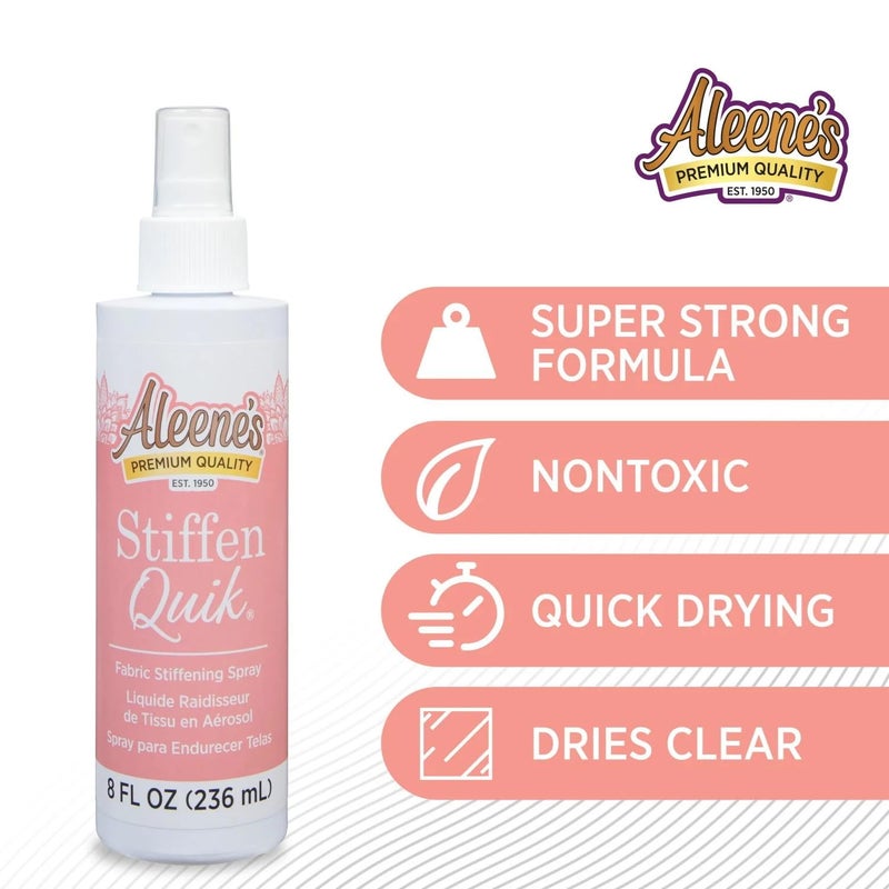 Aleene's 15581 Stiffen-Quick Fabric Stiffening Spray 8oz,Original Version, Packaging may vary - Image 3