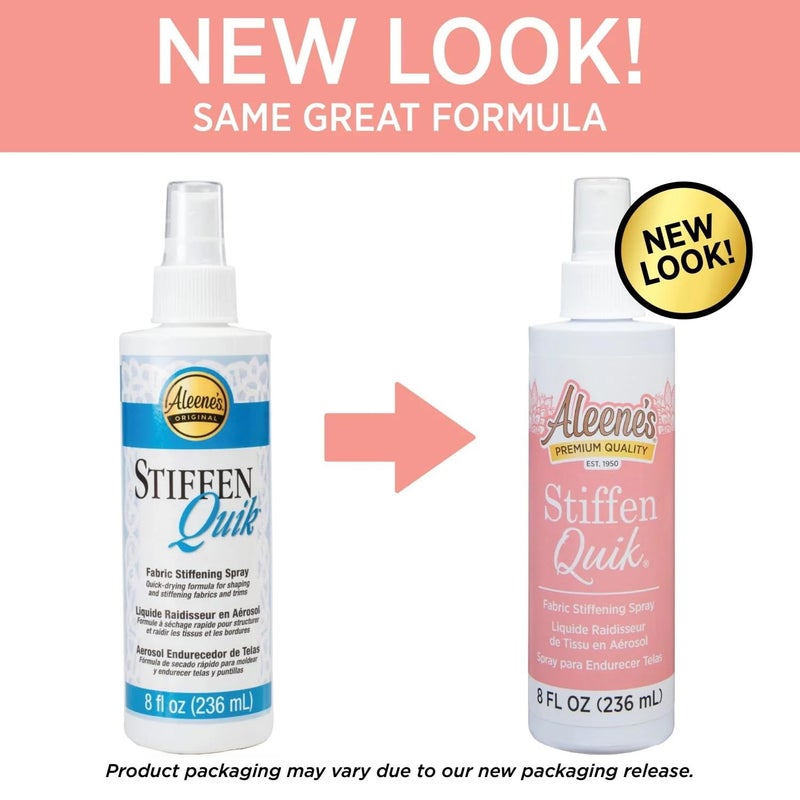 Aleene's 15581 Stiffen-Quick Fabric Stiffening Spray 8oz,Original Version, Packaging may vary - Image 2