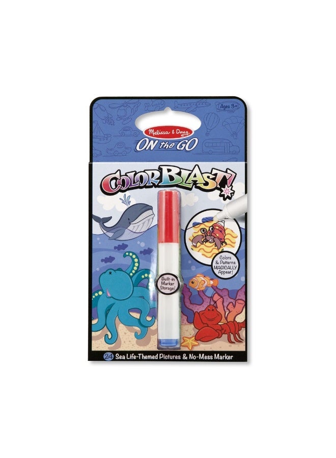 Melissa & Doug On the Go ColorBlast Sea Life No-Mess Coloring Pad