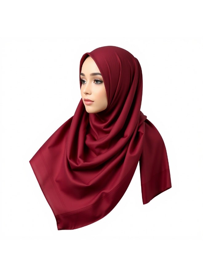 حجاب قطن 100% طويل وعريض - ألوان مميزة وأناقة تدوم | حجاب ناعم ومريح بتصميم عصري  - Image 2
