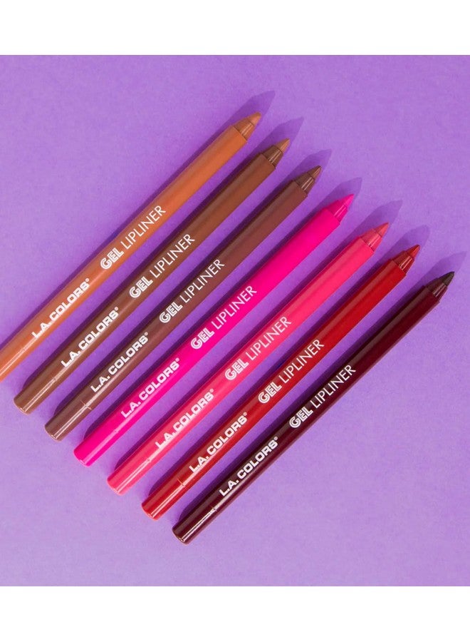 إل إيه كالرز قلم تحديد الشفاه الجل من LA COLORS، لوني البيج المفضل CP674 - Image 4
