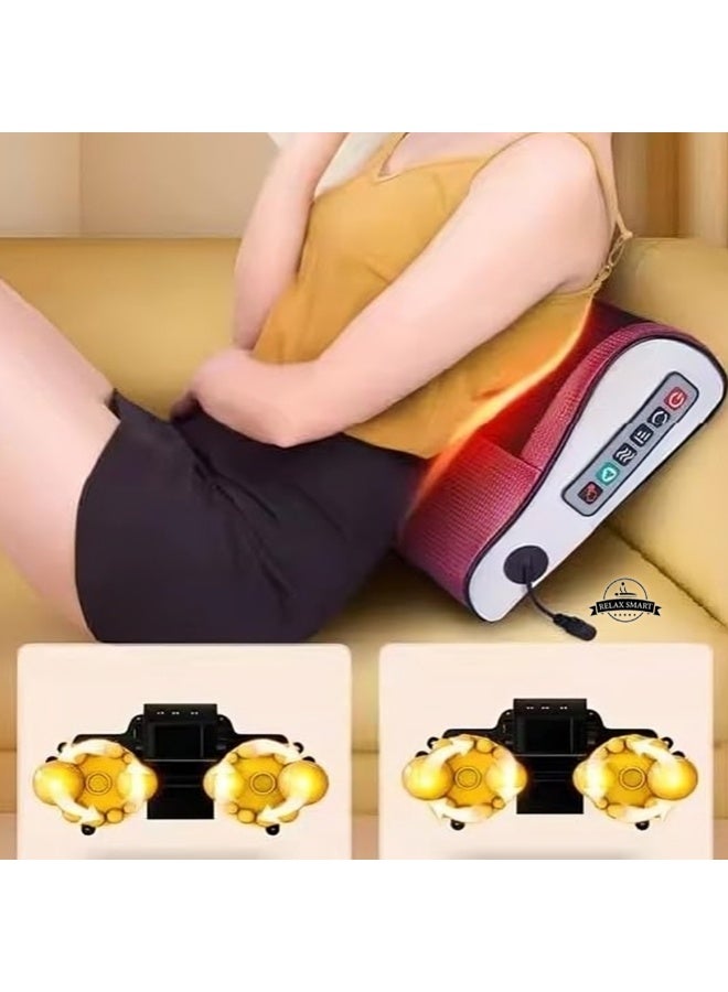 ريلاكس سمارت وسادة تدليك كهربائية للرقبة والكتفين والظهر مع حرارة – تدليك ثلاثي الأبعاد لأنسجة الجسم العميقة لتخفيف التوتر والإجهاد - Image 3