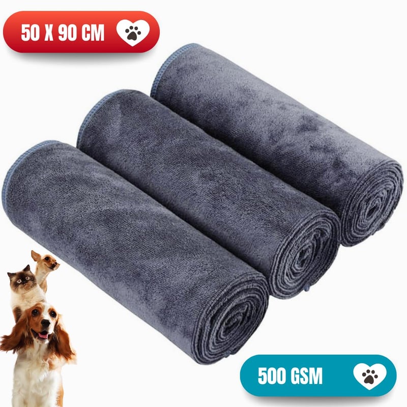 Microshine Microfiber Pet Towel for Dogs and Cats, 500 GSM, Ultra-abosrbent, Super Soft,& Quick Dry - Image 2