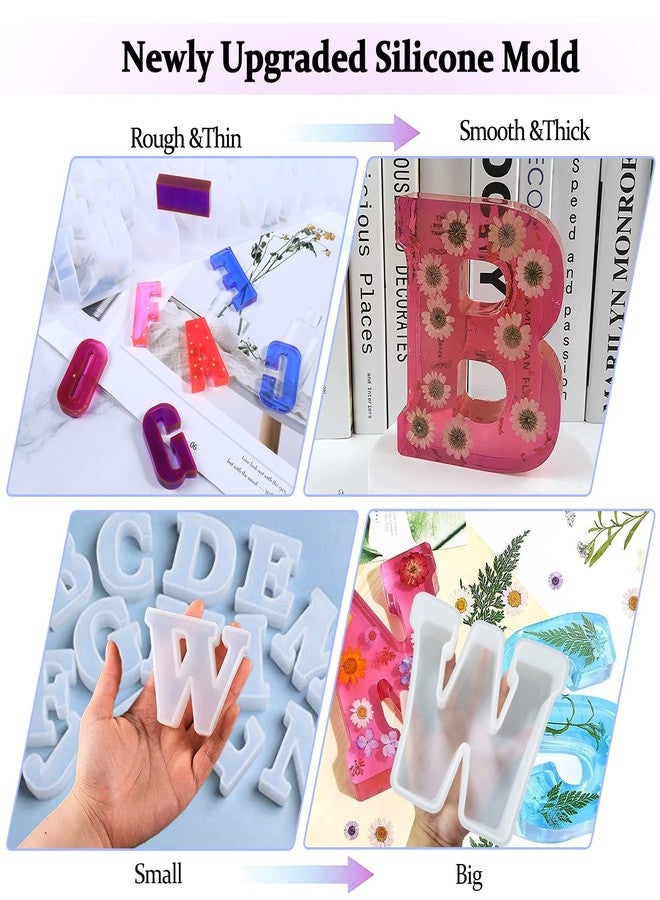 KATIBOLY Resin Mold, Large Letter LOVE 3D Silicone Molds for Epoxy Resin Casting, Alphabet Moldes De Silicona para Resina for Art, Soap, Clay Crafts, Home Party Decorations, Jewelry, Candle Wax, DIY Cake Candy - Image 5