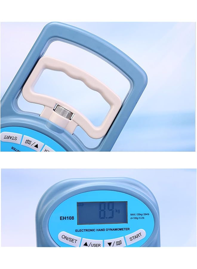 KASTWAVE Digital Grip Strengthener Grip Strength Measurement Hand Trainer Hand Grip Counter Hand Strength Training Device for Forearm Training Crossfit Weightlifting Finger Power 268Lb / 120 Kg - Image 2