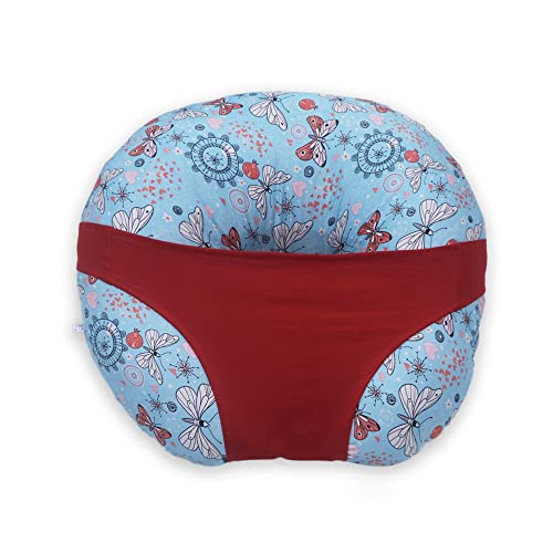 Kradyl Kroft 5in1 Baby Feeding Pillow with 100% Cotton Removable Cover | Breastfeeding Pillow | Nursing Pillow with Belt and Hoop (Motif) - Image 4