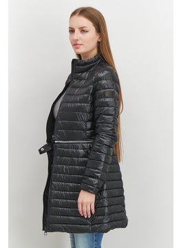 Tumi Women Long Sleeve Flex Down Walker Jacket, Black  - Image 4