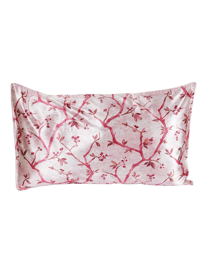 The Conversion Set of 2 Premium Pure Mercerized Satin Finish Pink Color, 2 pc Pillow Cover Set- 17"x27" - Image 5