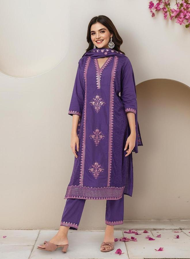 آي شين مجموعة من كورتا بأكمام 3/4 مع بنطال - Image 2