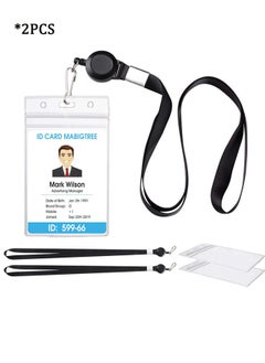 Generic Waterproof Office Card Sleeve Hanging Rope Circular Easy to Pull Buckle Suitable for Office and School Use  - Image 1