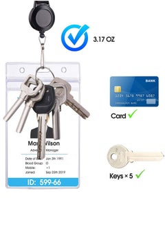 Generic Waterproof Office Card Sleeve Hanging Rope Circular Easy to Pull Buckle Suitable for Office and School Use  - Image 4