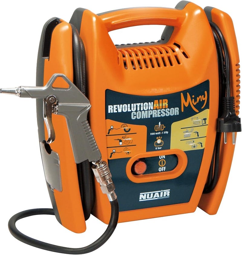RevolutionAIR Miny Air Compressor, 230 V, Orange - Image 1