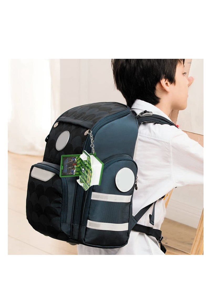 Zikra Soccer Field Keychain for Kids Backpack, Boys Girls Pop up Mini Soccer Field Toys, Miniatures Decompression Toy for Adults, Soccer Field Scene for Women,Men,Children Birthday Gift (Green) - Image 2