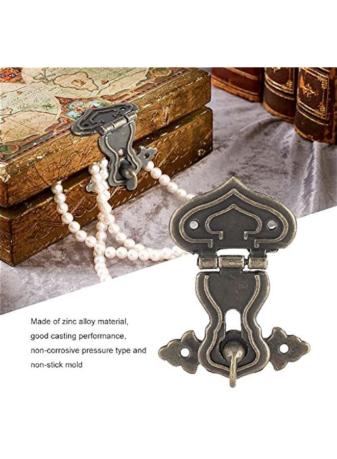 10 Pcs Zinc Alloy Retro Bronze Tone Jewelry Box Chests Lock Fastener Toggle Hook Hinge - Image 2