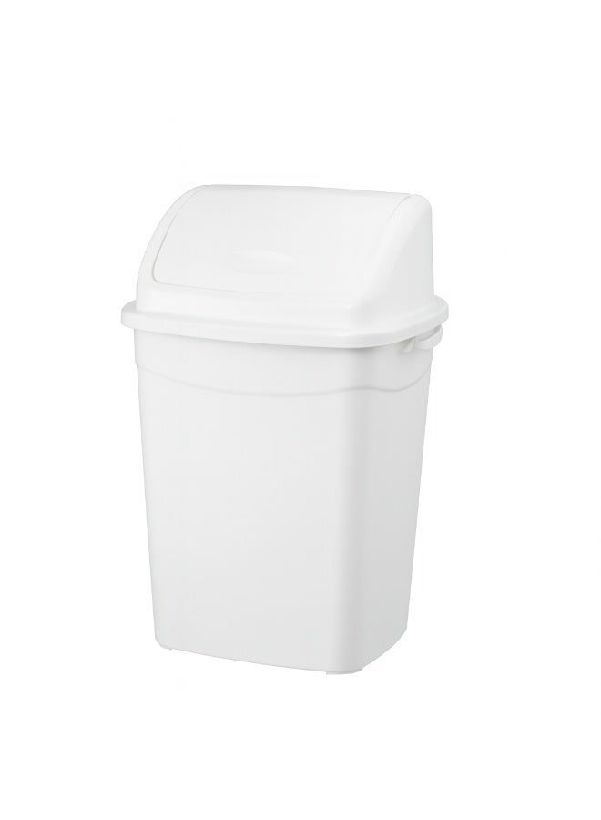 PLANET 50 Liter Swing Lid Trash Can Self-Closing Odor-Control Waste Bin for Kitchen, Bathroom & Office, Durable Easy-Clean Plastic - Image 1