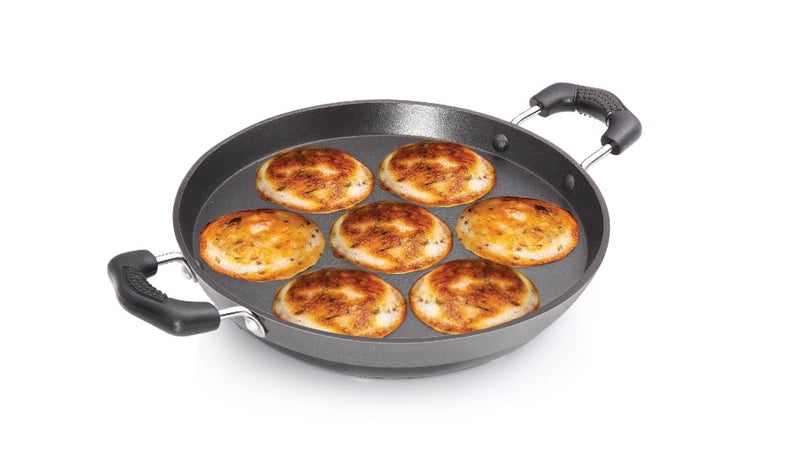 Premier Non-Stick 7 Cavity Paniyaram Pan | for Kuzhi Paniyaram, Appe, Paddu & Gunta Ponganalu | Induction Base - Image 1
