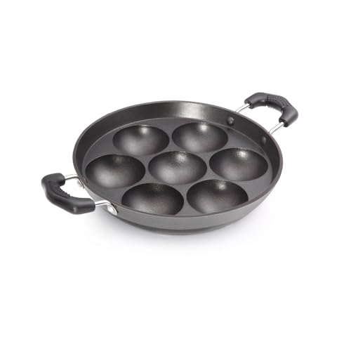Premier Non-Stick 7 Cavity Paniyaram Pan | for Kuzhi Paniyaram, Appe, Paddu & Gunta Ponganalu | Induction Base - Image 2