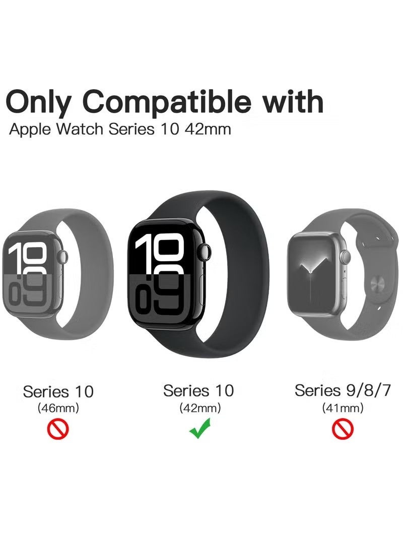 Smart Watch Screen Protector for Apple Watch Series 10 42mm, Self-Healing Flexible TPU Film, Anti-Scratch HD Clear, 3-Pack - Image 2
