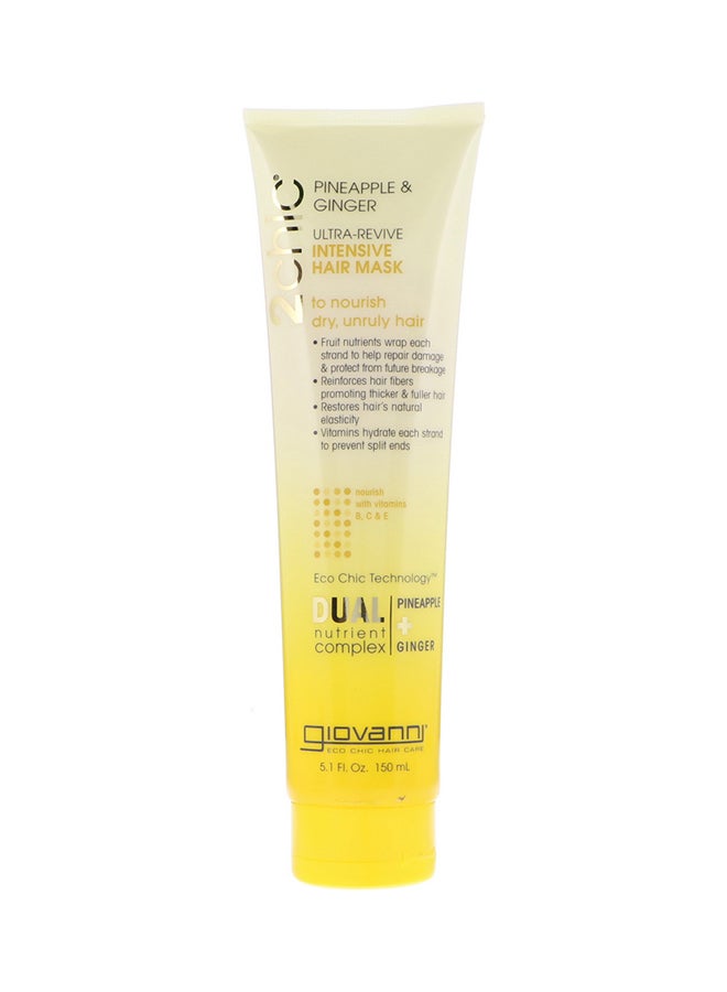 Giovanni 2Chic Ultra-Revive Intensive Hair Mask With Pineapple And Ginger 150ml - Image 1