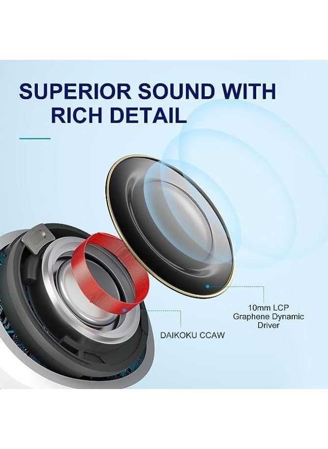 Generic - QCY HT05 Multi-Mode Active Noise Canceling Wireless Earbuds, AI-Enhanced Calls Bluetooth Headphones with 6 Mics, Anti-Wind Noise, Transparency, App for Custom EQ, 30H Playtime, Bluetooth 5.2 - Image 1