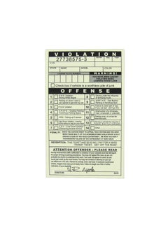 TG Treasure Gurus Novelty Realistic Fake Parking Tickets Car Violation Prank Practical Joke Gag Gift  - Image 2