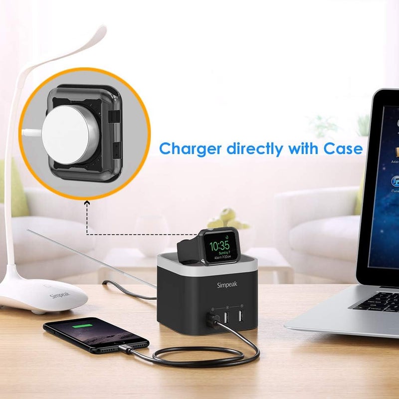 Simpeak 2PACK Soft Screen Protector Case Compatible with Apple Watch Series 10 9 Ultra 8 7 6 5 4 3 2 138mm 42mm 40mm 44mm 41mm 45mm 42mmSeries 10 46mm 49mm Black 38mmSeries 123 - Image 2