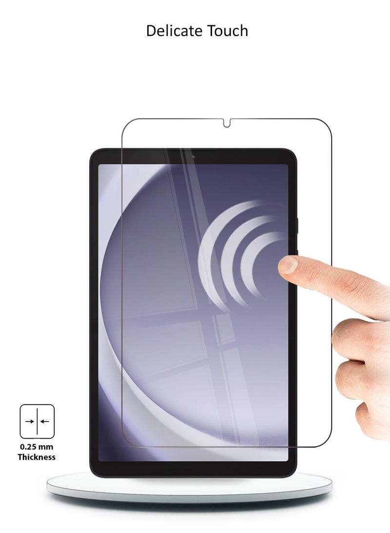 Techie حماية شاشة زجاجية مقسّاة واضحة HD خالية من الفقاعات سهلة التركيب لجهاز Samsung Galaxy Tab A9 بحجم 8.7 إنش 2023 - Image 4