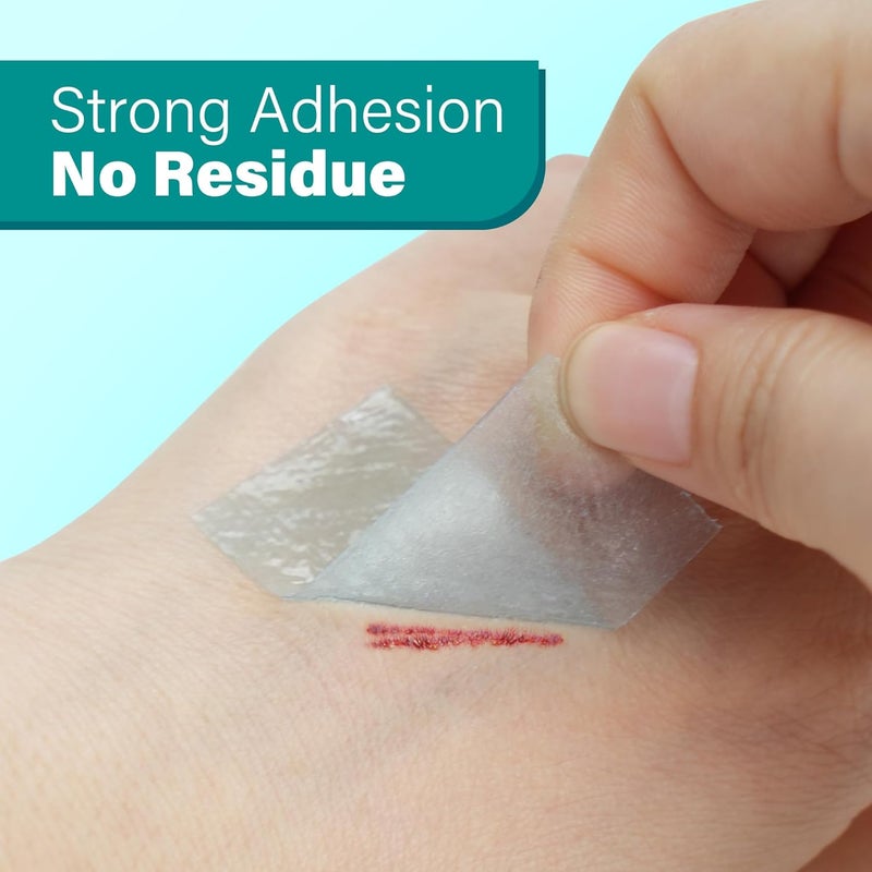 LotFancy Medical Silicone Tape 2Rolls 155 Yds Waterproof Adhesive Surgical Tape Soft Skin Tapes for First Aid Wound Bandage and Sensitive Skin - Image 3