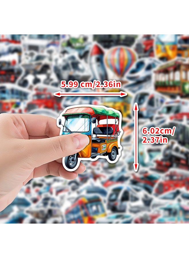 ٥٠ قطعة من ملصقات جرافيتي لوسائل النقل، وأكواب الماء، وأجهزة الكمبيوتر، والدراجات البخارية، وحقائب السفر، وهي ملصقات زخرفية للهواتف المحمولة. - Image 2