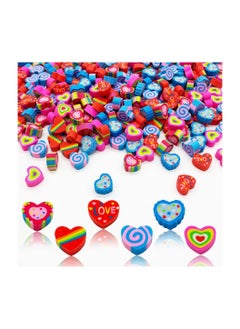 Y&D 300 Pieces Mini Erasers for Kids Bulk Assorted Novelty Heart Pencil Classroom Valentine's Day Party Favor Home School Work Rewards Gift  - Image 1