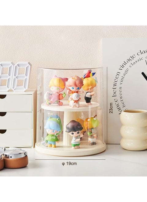 Transparent doll display box, stackable doll blind box, Pop Mart LEGO collectibles action doll display stand, dustproof, all-round display of LEGO dolls
