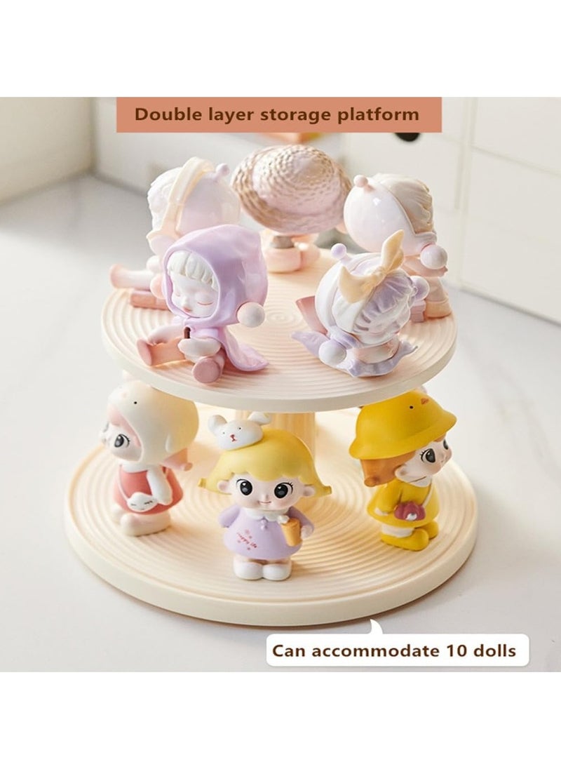 General - Transparent doll display box, stackable doll blind box, Pop Mart LEGO collectibles action doll display stand, dustproof, all-round display of LEGO dolls - Image 1
